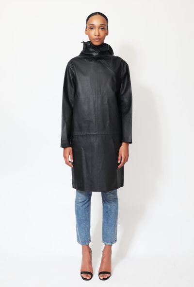                             S/S 2020 Zip Leather Raincoat - 1