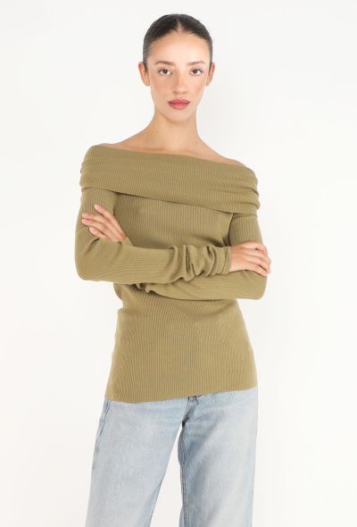 Phoebe Philo Ribbed Off-Shoulder Top, 2026 - 1
