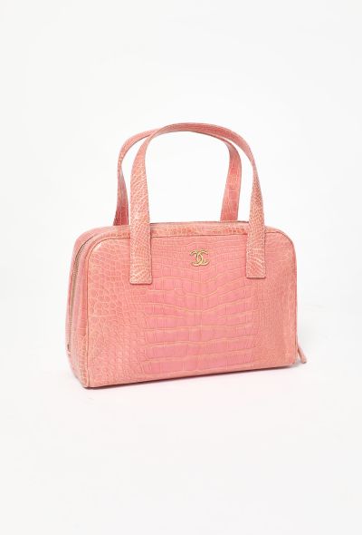 Chanel Early 2000s Alligator Bowling Bag - 2