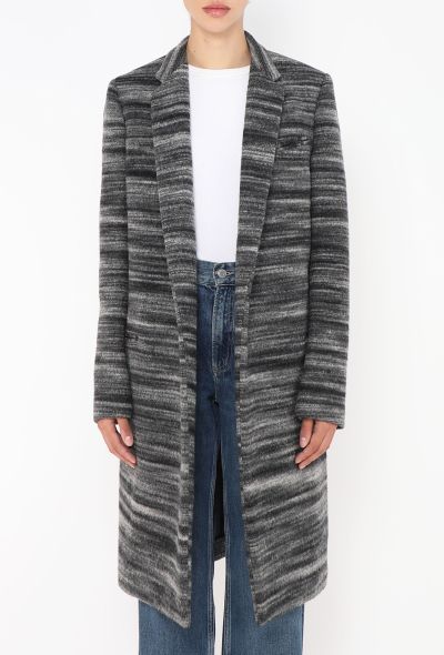 Céline Tonal Striped Crombie Coat - 2 Céline Tonal Striped Crombie Coat - 2