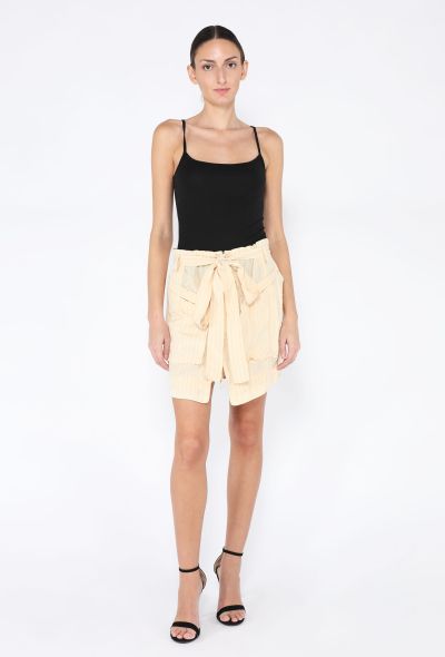 Balenciaga S/S 2002 Pinstripe Cargo Skirt - 1