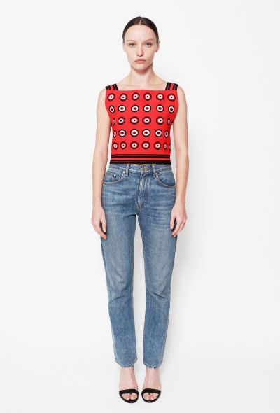                             Coral Graphic Eye Top - 2