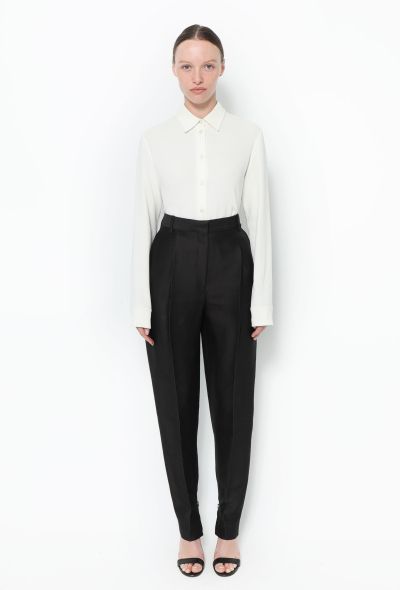                             Classic Tapered Crêpe Trousers - 1