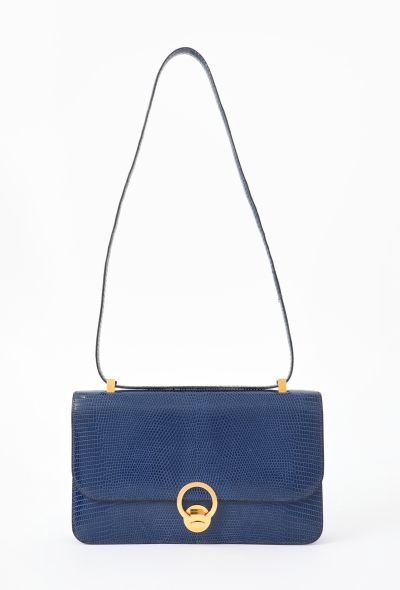 Hermès Bleu Saphir Lézard Ombré Ring Bag - 1