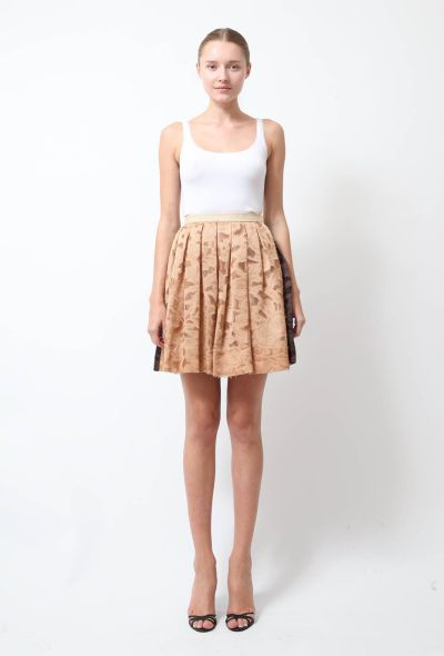                             Cut-out Pleated Skirt - 1