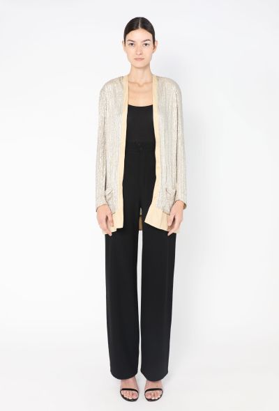 Balenciaga Sequin Embellished Silk Cardigan - 2 Balenciaga Sequin Embellished Silk Cardigan - 2