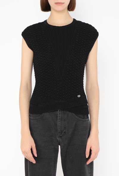 Chanel 'CC' Trellis Knit Top - 2 Chanel 'CC' Trellis Knit Top - 2