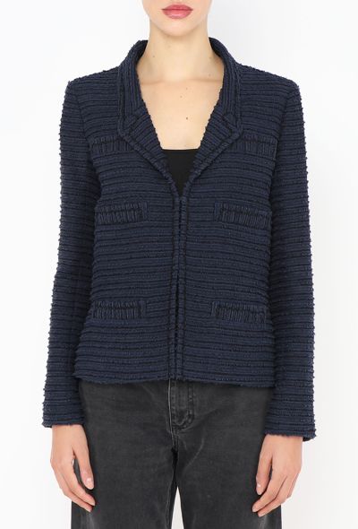 Chanel 2014 Bouclé Notched Jacket - 2