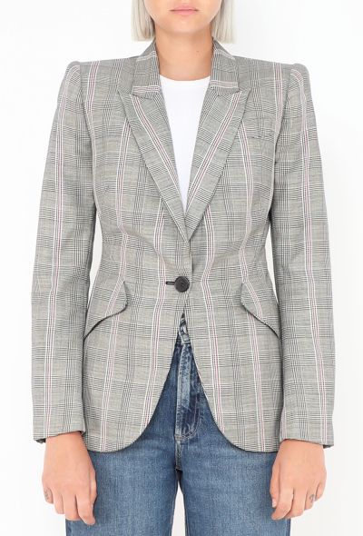 Alexander McQueen Pre-Fall 2019 Plaid Blazer - 1 Alexander McQueen Pre-Fall 2019 Plaid Blazer - 1
