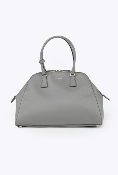 Prada 2023 Grey Large Saffiano Bag - 1