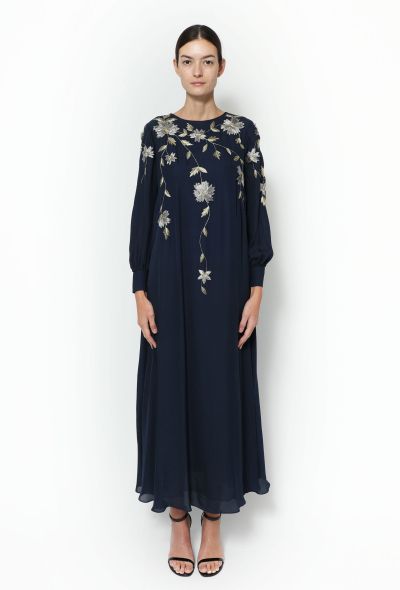 Oscar De La Renta 2019 Floral Embroidered Dress - 1