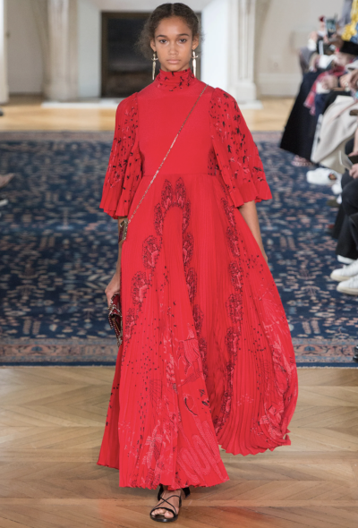 Valentino Pleated Silk Crepe De Chine Gown, S/S 2017 - 2