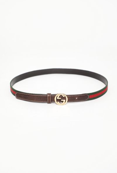 Gucci Vintage 'GG' Striped Belt - 1 Gucci Vintage 'GG' Striped Belt - 1
