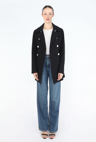 Céline 2016 Contrast Button Peacoat - 2