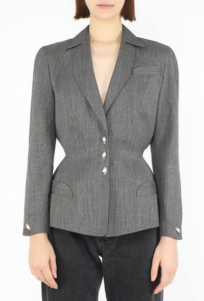 Thierry Mugler '90s Sculpted Cinched Blazer - 1
