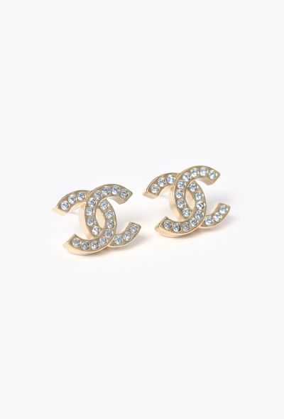 Chanel 2025 Strass Mini 'CC' Earrings - 1