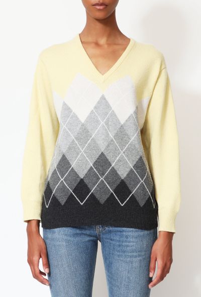                             Pre-Fall 2018 Argyle Cashmere Sweater - 1