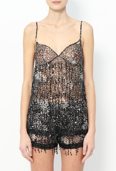 Chanel F/W 2002 Sequin 'CC' Print Set - 1 Chanel F/W 2002 Sequin 'CC' Print Set - 1