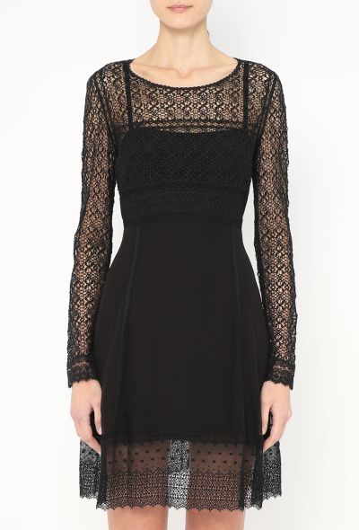 Chloé Rare '80s Chiffon Lace Overlay Dress - 1 Chloé Rare '80s Chiffon Lace Overlay Dress - 1