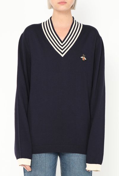 商品画像：GUCCI by TOMFORD ウール✖️レザー タートルネックニット S メンズ 2