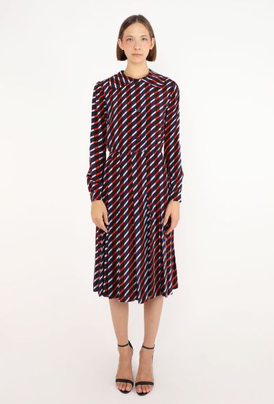Givenchy Graphic Silk Dress, 1970s - 2