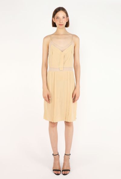 Prada Pleated Silk Slip Dress, Early 2000s - 2