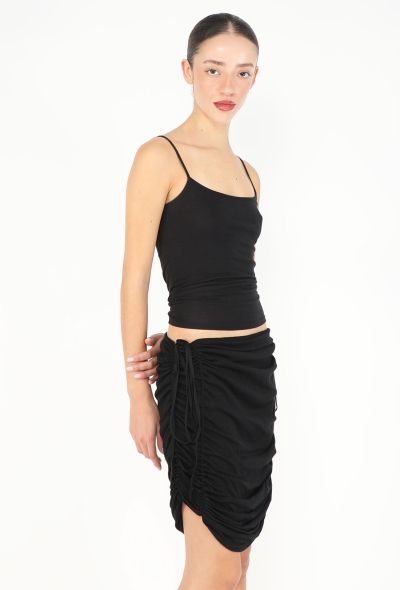 Gucci F/W 1999 Ruched Silk Drawstring Skirt - 1