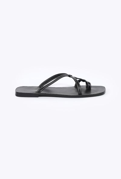 The Row 2024 Link Leather Strap Sandals - 1