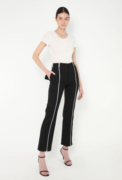 Bottega Veneta F/W 2021 Cropped Zip Trousers - 1