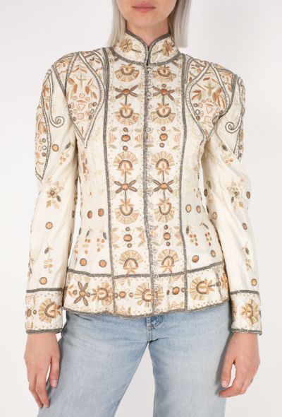 Hand-Embroidered Silk Jacket, 1990s - 1