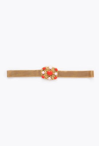 Chanel RARE 1997 Gripoix Cabochon Mesh Belt - 2 Chanel RARE 1997 Gripoix Cabochon Mesh Belt - 2