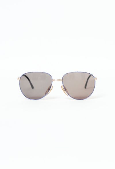                                         Vintage Aviator Trim Sunglasses-1
