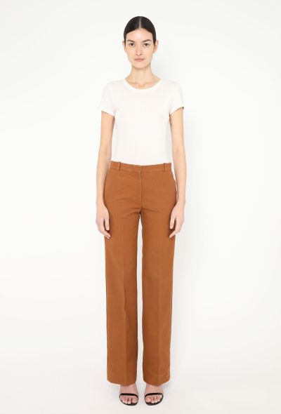 Céline Classic Flared Cotton Trousers - 2 Céline Classic Flared Cotton Trousers - 2