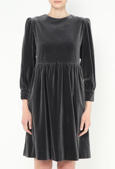 Saint Laurent '70s Velvet Babydoll Dress - 2