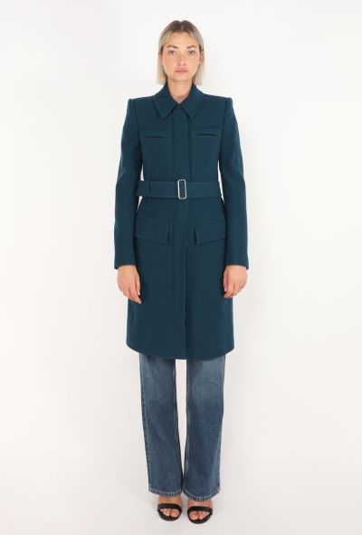 Calvin Klein Tailored Belted Wool Coat, 1990s - 1