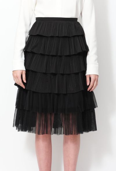                             Rochas 2015 Tiered Pleated Skirt - 2