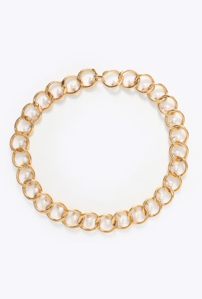 Chanel COLLECTOR Spring 1986 Pearl Chain Belt - 1