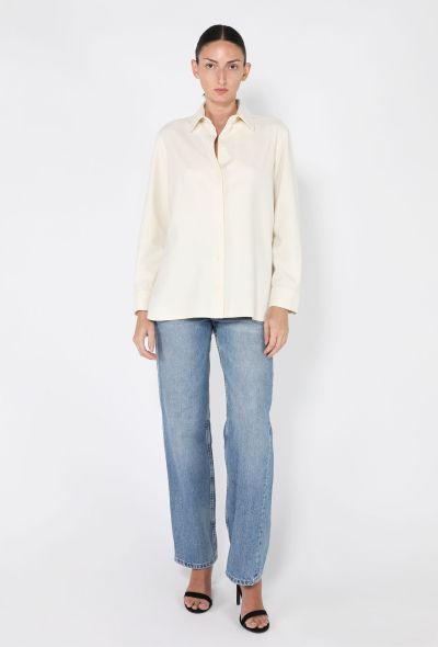The Row Sisilia Silk & Cashmere Button Down Shirt, 2021 - 2
