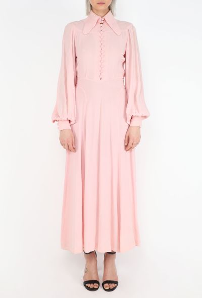 Ossie Clark RARE Early '70 Moss Crêpe Dress - 2