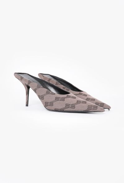Balenciaga 2022 BB Monogram Knife Heels - 2 Balenciaga 2022 BB Monogram Knife Heels - 2