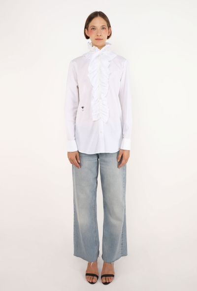 Dior Ruffled Cotton Blouse, 2023 - 2