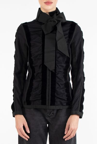 Saint Laurent Campaign F/W 2002 Ruched Ribbon Jacket - 1