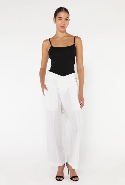 Issey Miyake S/S 1999 Cotton Belted Trousers - 1