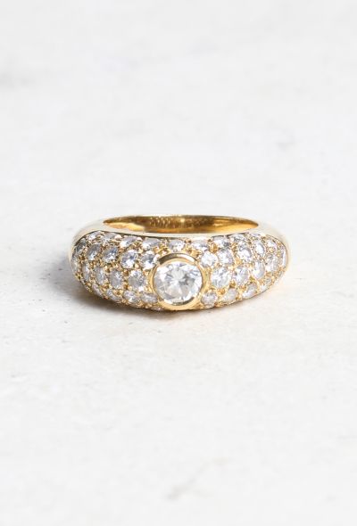                                         Vintage 18k Gold & Diamond Ring-1