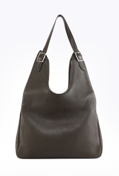 Hermès Vert Loden Taurillon Clémence Massai PM - 1