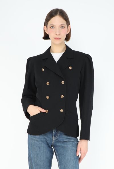 Saint Laurent '80s Double-Breasted Hourglass Blazer - 2