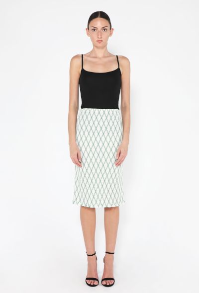 Prada Diamond Smocked Midi Skirt, 2024 - 1