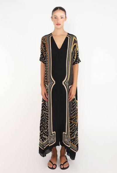 Hermès Silk Printed Maxi Kaftan, 2023 - 1