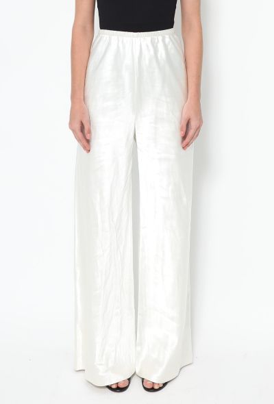The Row 2022 Andres Iridescent Silk Trousers - 2