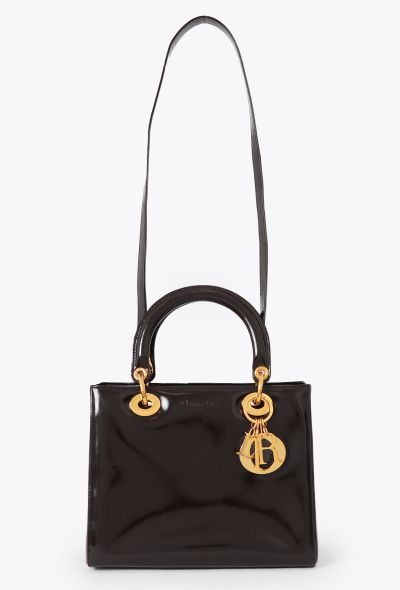 Dior Brown Patent Medium Lady Dior - 2 Dior Brown Patent Medium Lady Dior - 2